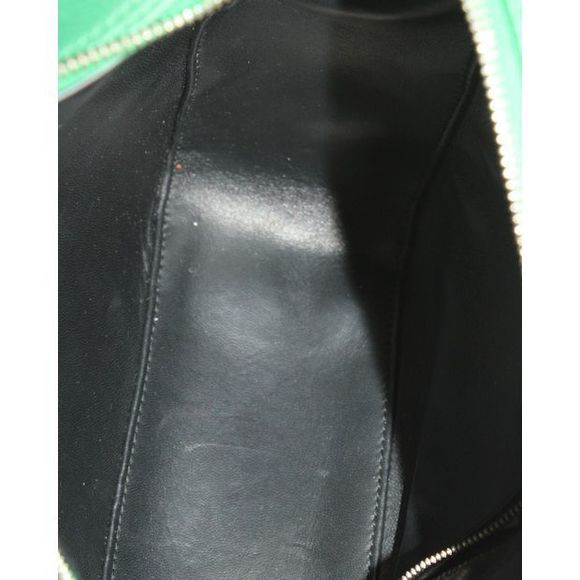 BALENCIAGA Triangle Duffle S Bag in Green Calfskin Leather - Picture 10 of 10